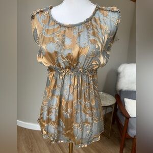 Anthropologie project Alabama silk blend burnout dainty sleeveless top